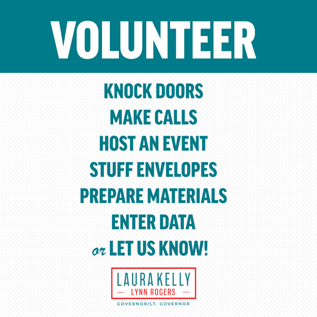 Volunteer for the Campaign! | Laura Kelly for Governor